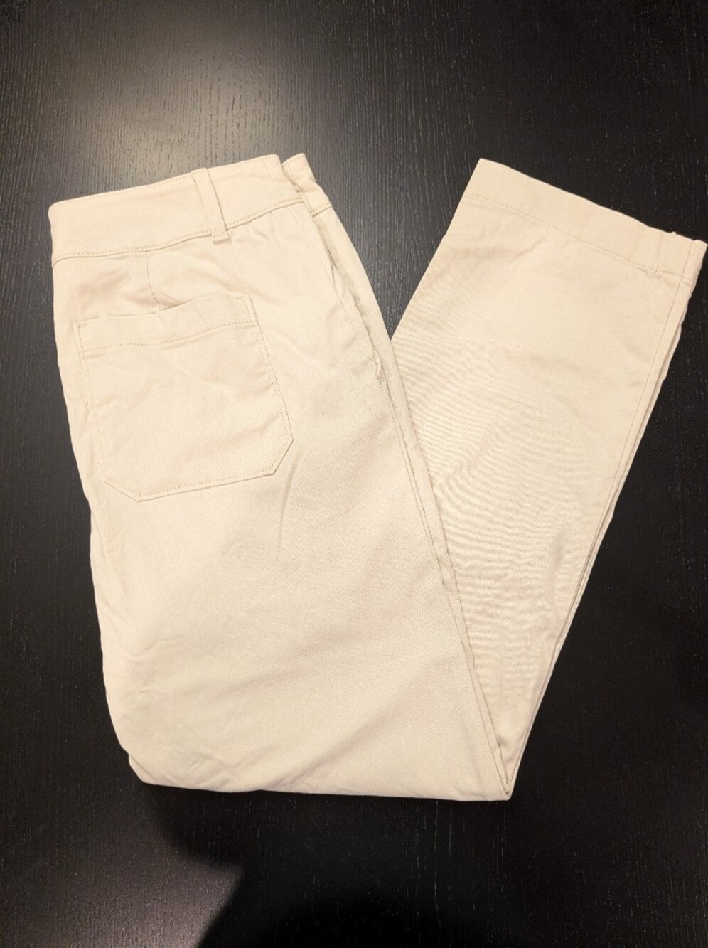 LOFT Straight Leg Pants in Light Beige